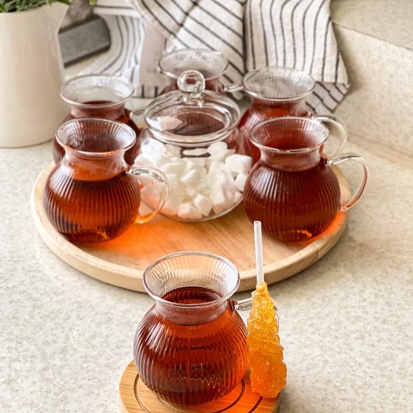 فنجان کمر باریک شیاردار